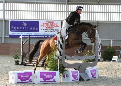 Rider on jump with heavenly blend